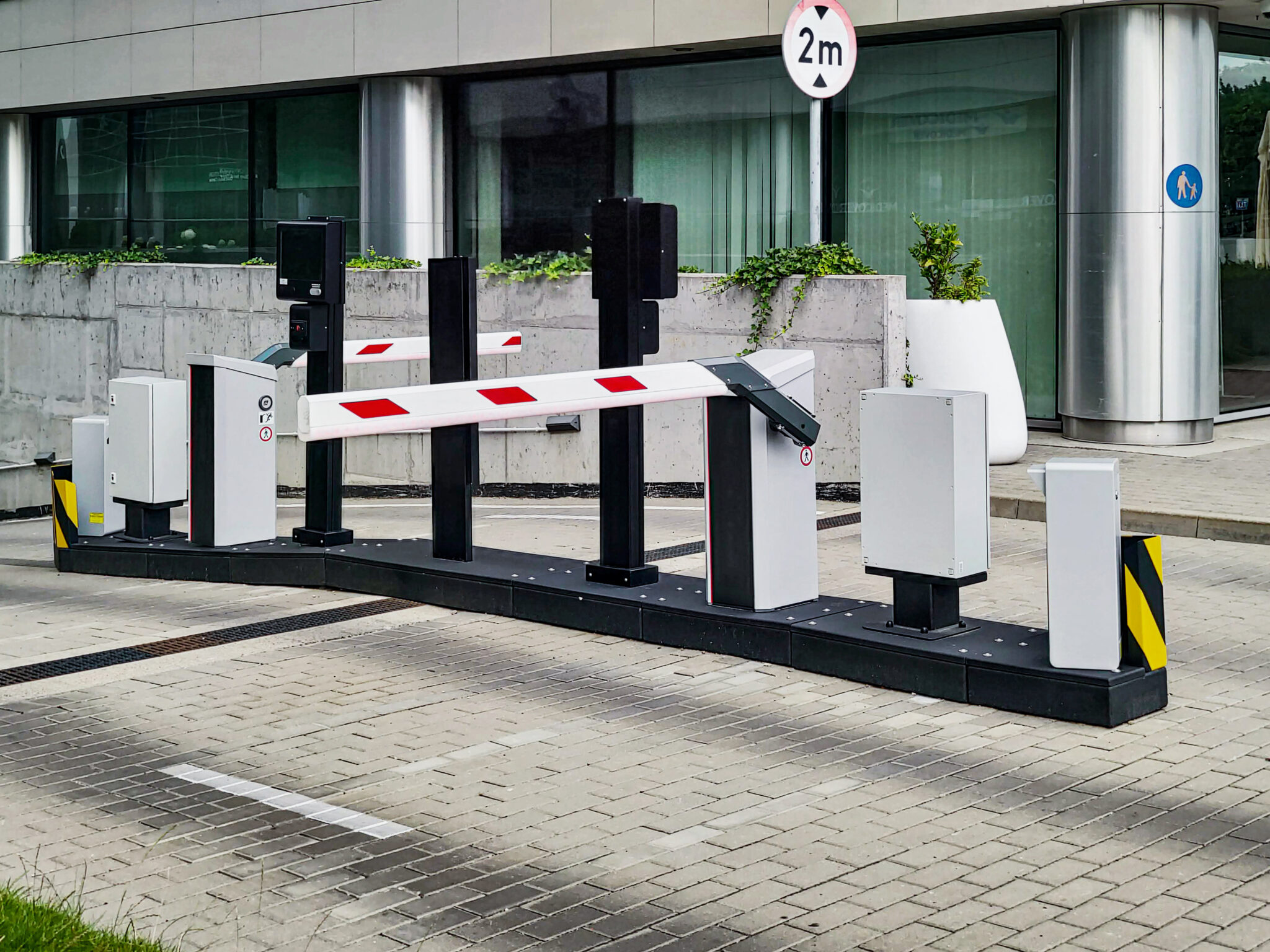 underground garage parking entrance